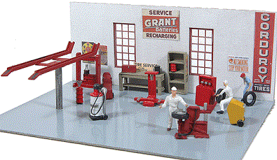 JL INNOVATIVE DESIGN Gas Station Interior Equipment & Tool Detail Set 