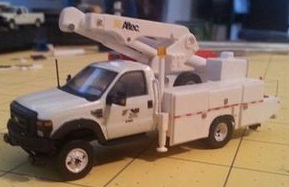 Lacy HO Custom NS River Point Station Signal Maintenance Bucket Truck