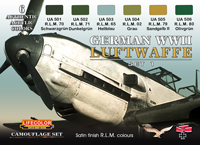 LifeColor German WWII Luftwaffe Set 1 (22ml x 6)