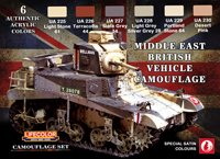 LifeColor Middle East British Tank Set (22ml x 6)