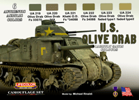 LifeColor U.S. Olive Drab Set (22ml x 6)