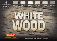 LifeColor White Wood Set (22ml x 6)