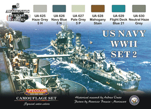 LifeColor U.S. Navy WWII Set 2 (22ml x 6)