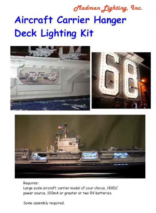 MADMAN  Aircraft Carrier Hangar Deck Lighting Kit