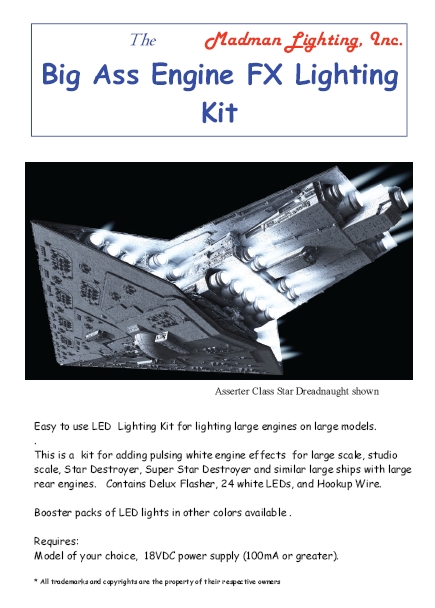 MADMAN  Large Engine FX Lighting Kit