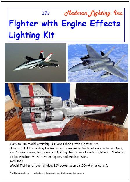 MADMAN Fighter with Engine Effects Lighting Kit