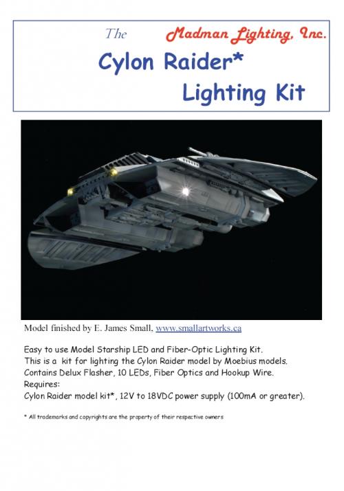 MADMAN Cylon Raider Lighting Kit  (   BASE KIT )