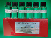 Mega Steam  Holiday Six Pack scents  (Eye dropper included)