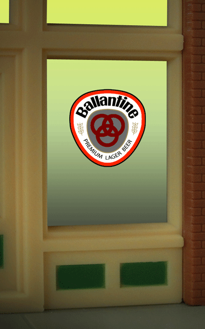 MILLER ENGINEERING Ballantine Window sign