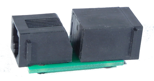 NCE  8 wire adapter converts 6 wire RJ12 cab bus to 8 wire RJ45