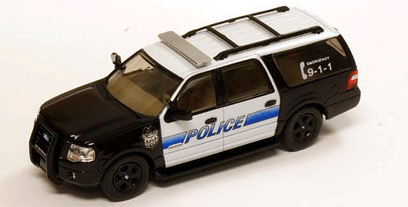 RIVER POINT MINIS DIECAST 2007 FORD EXPEDITION EL SSP SUV POLICE UNIT