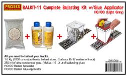 PROSES Complete Ballasting Kit w/Glue Applicator  (  HO/OO )