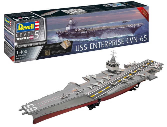 REVELL USS Enterprise CVN 65 Platinum Edition