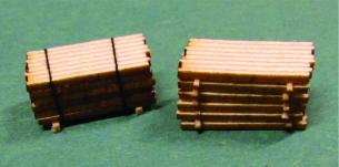 RSLASER KITS N Scale Lumber Stacks 8',12', & 16'