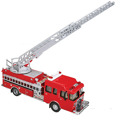 ECC LEDs ( Walthers ) HO Scale Fire Ladder Truck
