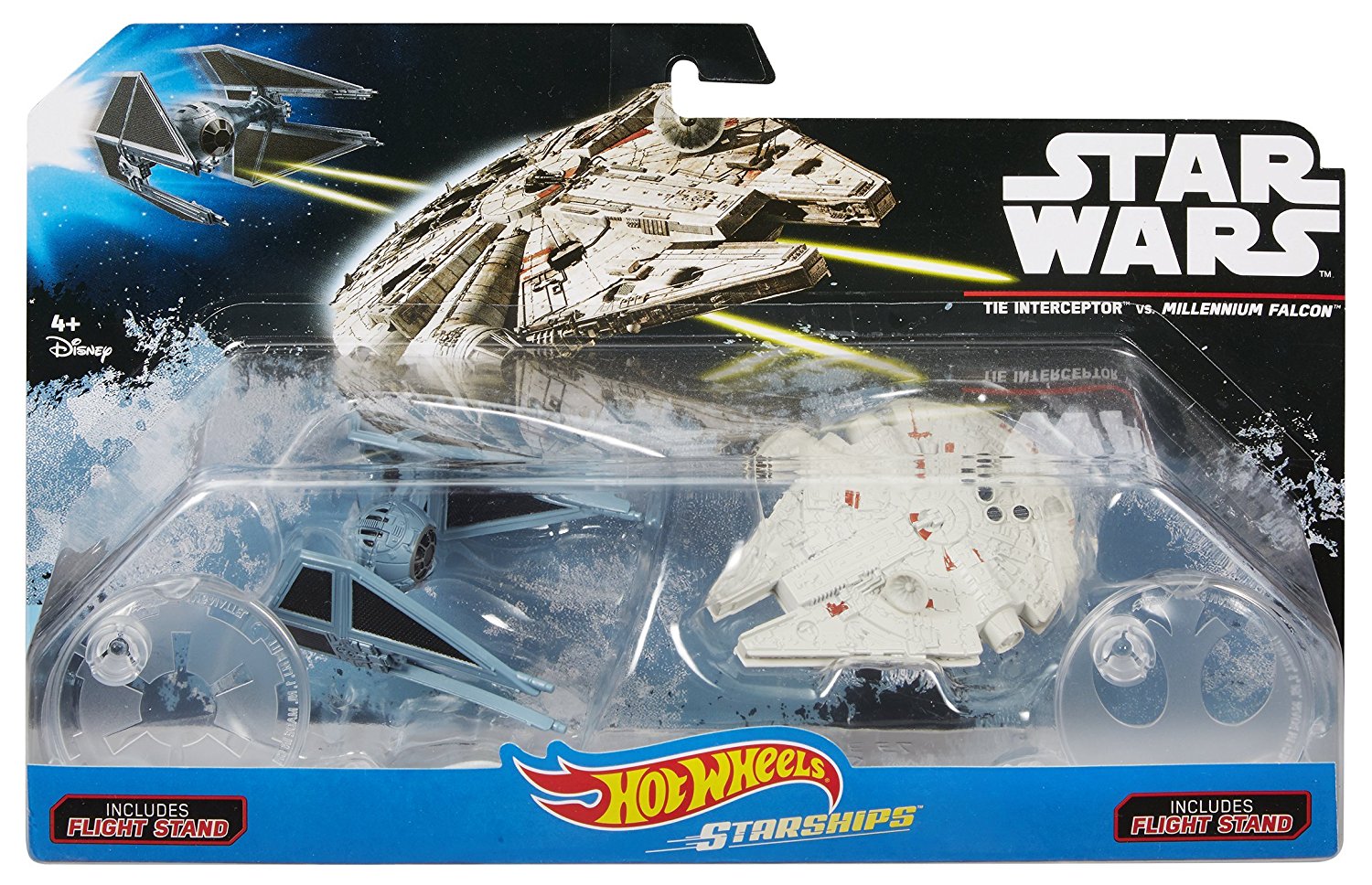 Hot Wheels Star Wars Tie Interceptor vs Millennium Falcon