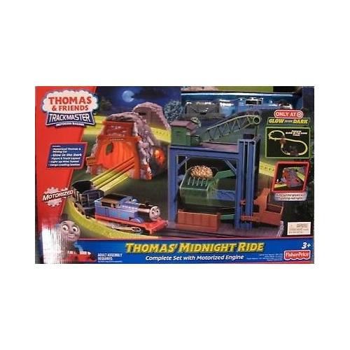 THOMAS & FRIENDS TRACKMASTER THOMAS' MIDNIGHT RIDE GLOW IN THE DARK TRAIN SET