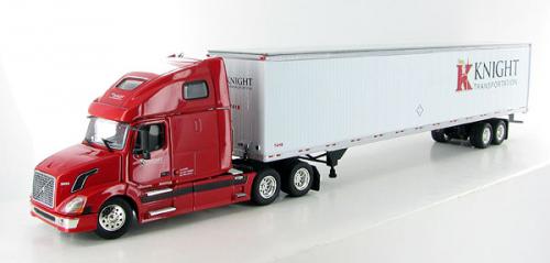 TONKIN Knight Transportation Volvo VNL 670 with 53' Dry Goods Van with Vertical Rivet Van - PRECISION SERIES