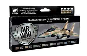 Vallejo Israeli Air Force (IAF) Colors Post 1967 to Present 'Air War Color Series'