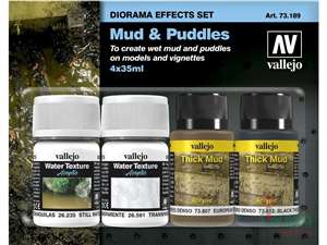 Vallejo - Mud & Puddles Pigment Set 