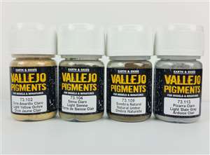 Vallejo Mud & Sand Pigment Set 