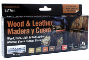 Vallejo Wood & Leather Paint Set