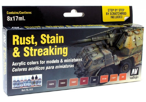 Vallejo  Stain, Rust & Streak Set