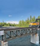 WALTHERS 109' Single-Track Pratt Deck Truss Railroad Bridge