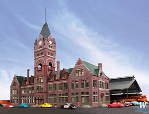 Walthers Milwaukee Everett Street Station and Train Shed Kit Station 