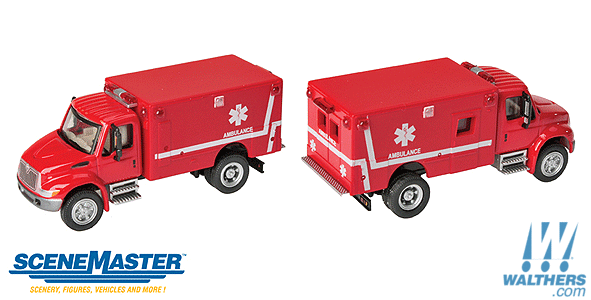 ECC LEDs (WALTHERS ) HO Scale Ambulance 