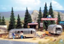 WALTHERS Camp Site with Two Trailers (  Kit  )