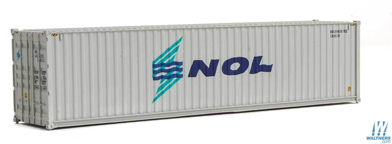 WALTHERS 40' Hi-Cube Corrugated Side Container Assembled NOL