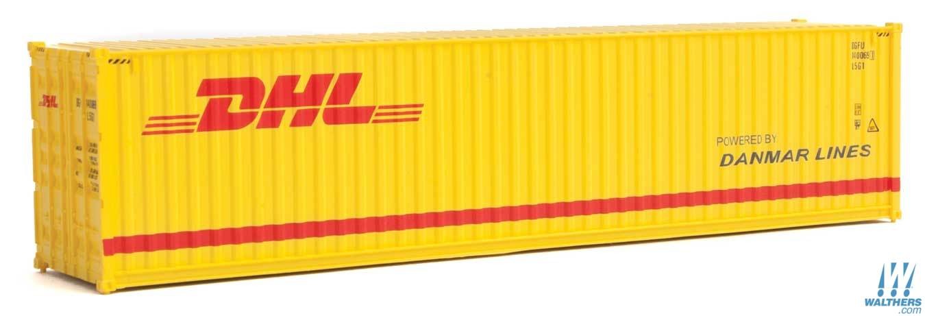 WALTHERS 40' Hi-Cube Corrugated Side Container Assembled DHL