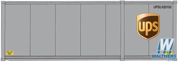 WALTHERS 28' Container with Chassis 2-Pack Assembled 