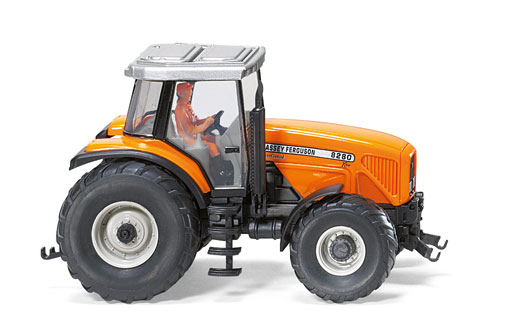 WIKING Massey Ferguson 8280 in Orange with Driver - plastic