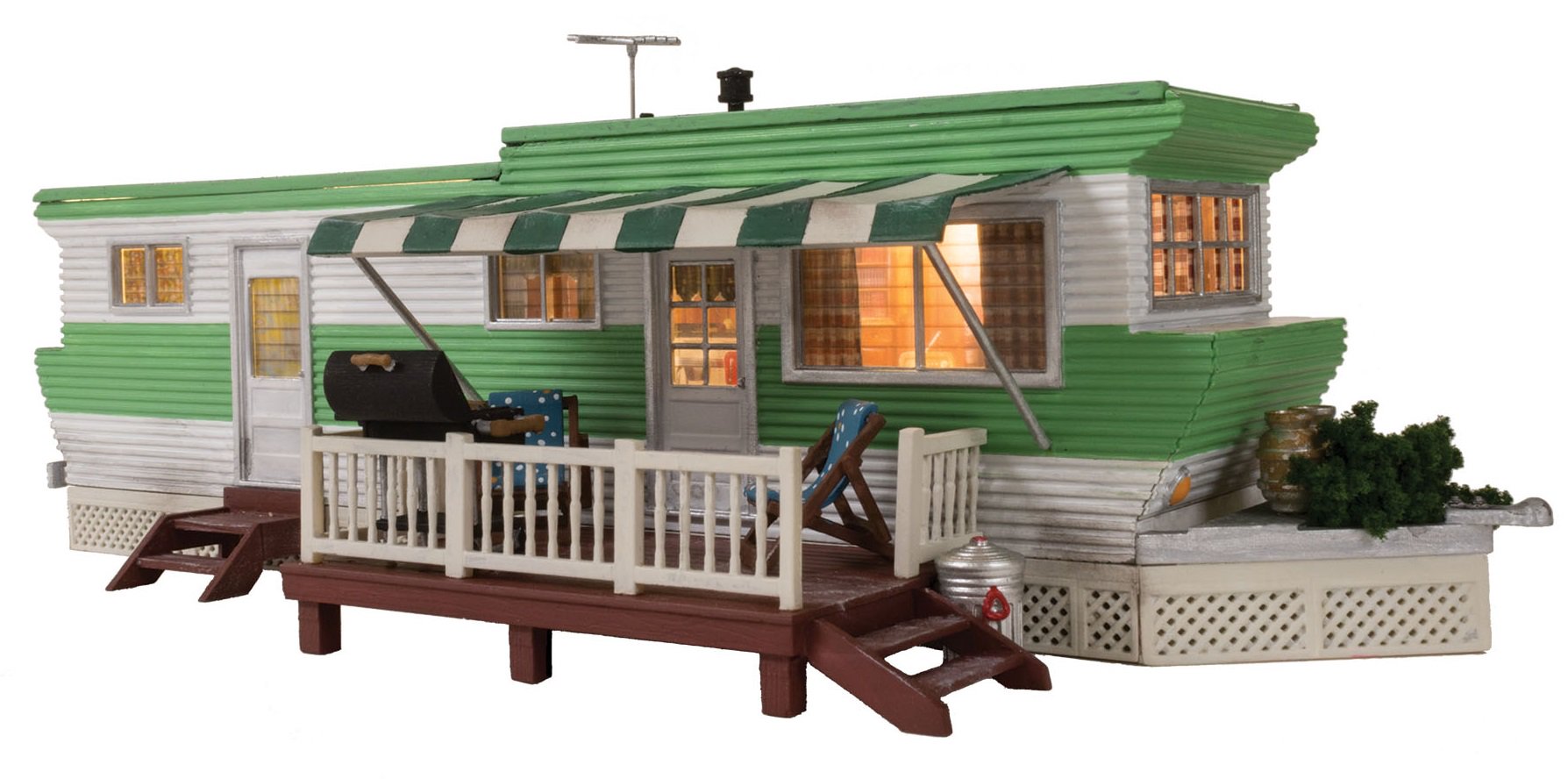 WOODLAND SCENICS Grillin' & Chillin' Trailer ( HO Scale )